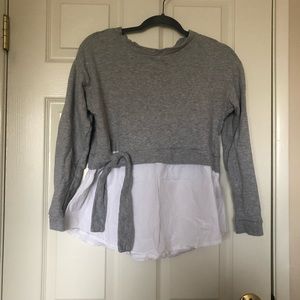 Signature Studio Layered Sweatshirt/Blouse, Small